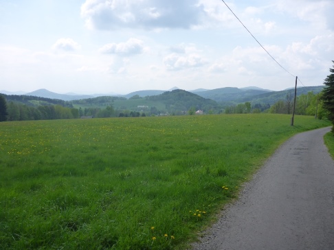 Weg nach Krompach in Tschechien